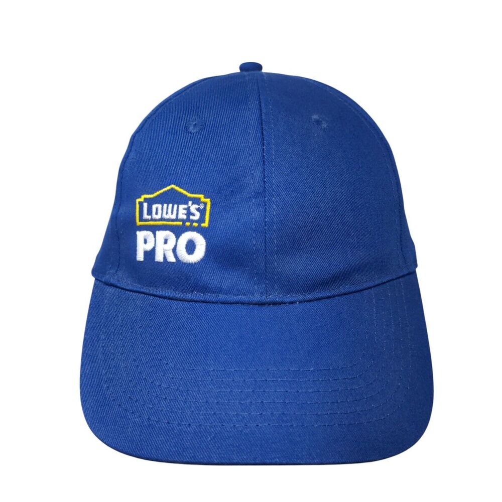 Lowe's Pro Snapback Hat Blue One Size Embroidered Adjustable 6 Panel